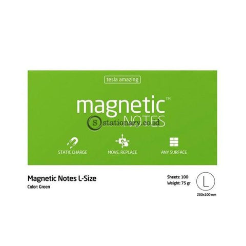 Tesla Amazing Magnetic Notes L (200x100mm) Green