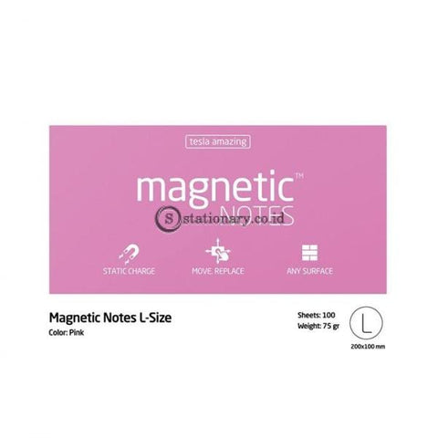 Tesla Amazing Magnetic Notes L (200X100Mm) Pink Office Stationery