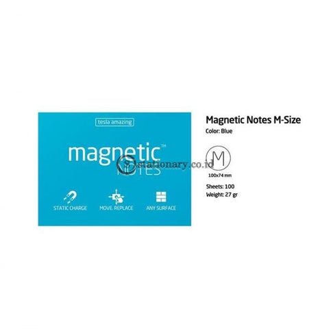 Tesla Amazing Magnetic Notes Medium (100x70mm) Blue