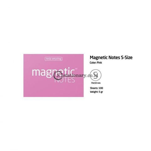 Tesla Amazing Magnetic Notes Small (50X70Mm) Pink Office Stationery