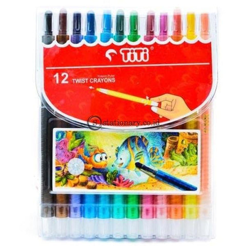 Titi Crayon Putar 12 Warna Office Stationery