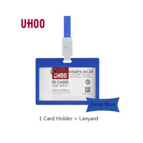 Uhoo Id Card Business Badge Holder Landscape 54 X 90Mm #6611 Office Stationery
