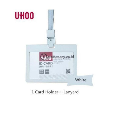 Uhoo Id Card Business Badge Holder Landscape 54 X 90Mm #6611 Office Stationery