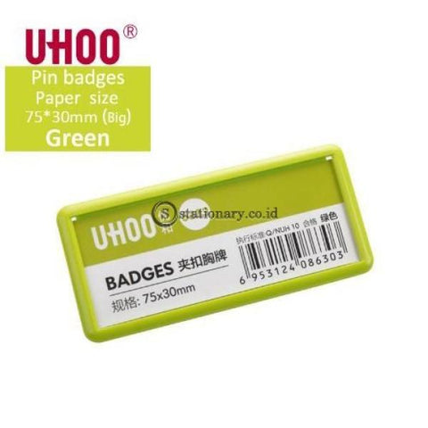 Uhoo Name Plate Pin Badges Clip 75X30Mm #6333 Office Stationery