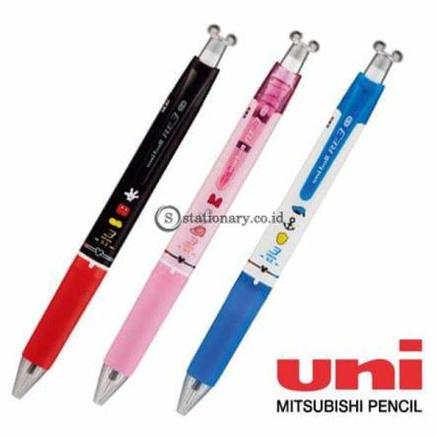 UNI URE3-600D-05 Pulpen Hantu 3 warna, Eraseable Pen 0.5mm LIMITED - MINNIE