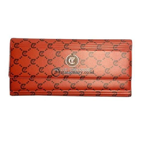 Yushinca Wallet Organizer Keeper Magnet Expanding File For Check Motif Fashion Merah #c-016 Office