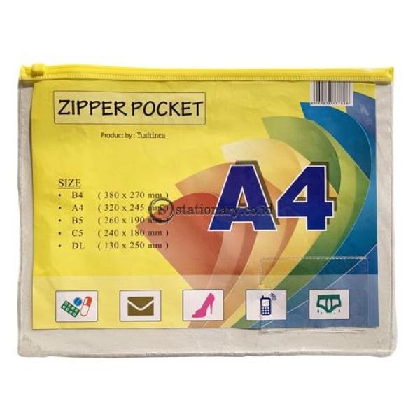 Yushinca Zipper Pocket A4 (320 X 245Mm) Zb-101 Office Stationery