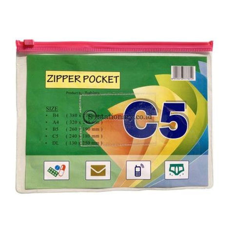 Yushinca Zipper Pocket C5 (240 X 180Mm) Zb-301 Office Stationery